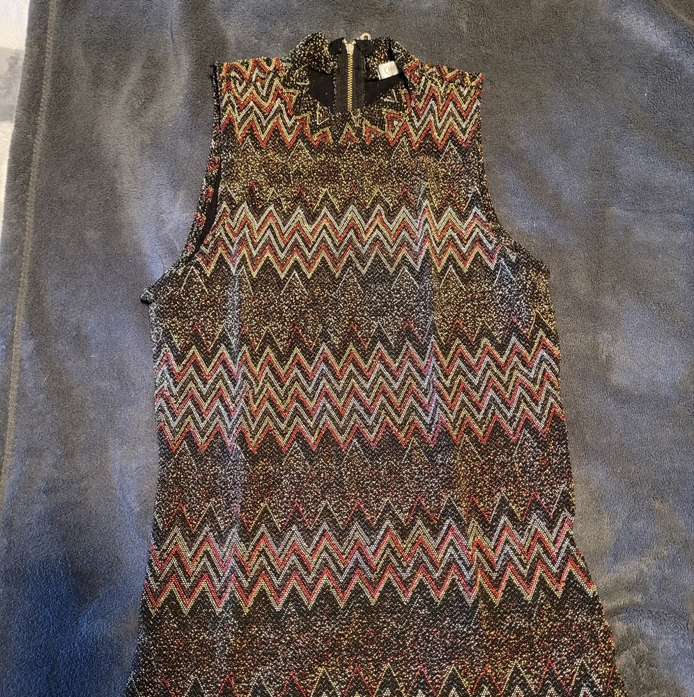 Sleeveless dressy shiny shirt